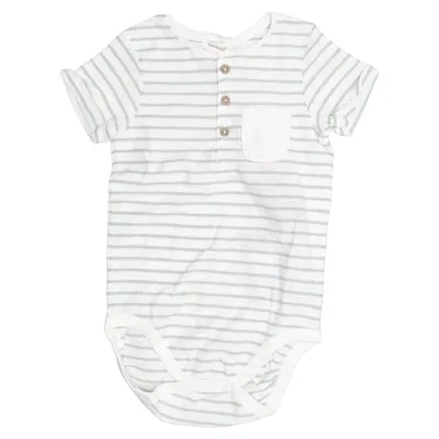 Body (White, Green) from Newbie by KappAhl Organic cotton
