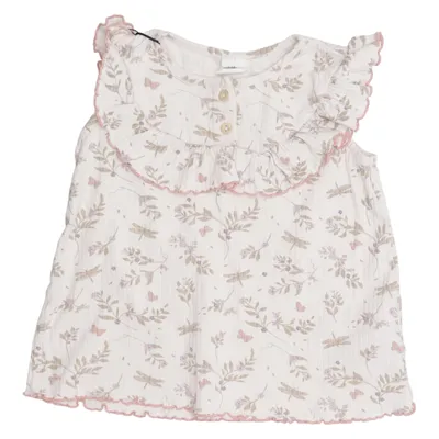 Top (Wit) van H&M Katoen, Elastaan