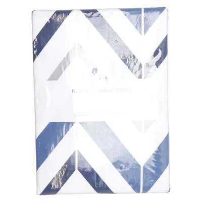 Parure de lit (Blanc, Bleu, Gris) de Kosta Linnewäfveri Coton