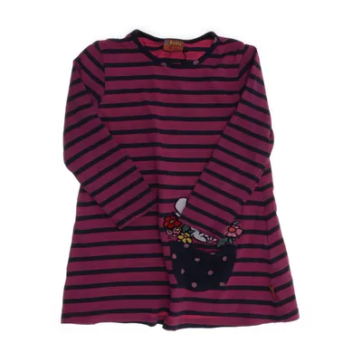 Jurk (Roze, Blauw) van Bamse Katoen, Elastaan