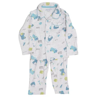 Pyjamas (Grå, Flerfärgad) från Juniors Bomull
