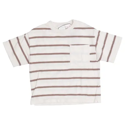 T-shirt (Beige, Brown) from Zara
