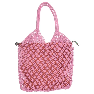 Beach bag (Pink, Brown) from Becksöndergaard Cotton