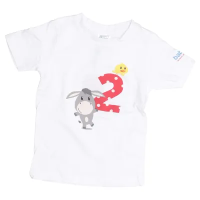 T-shirt (Blanc, Rouge, Multicolore) de Babydream Coton