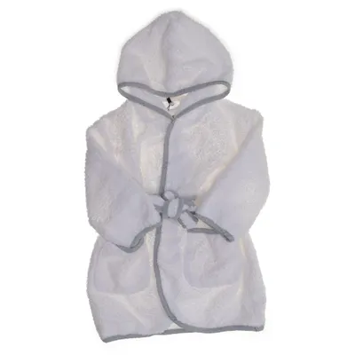 Bathrobe (White, Gray) from Vinter & Bloom Organic cotton, Recycled polyester