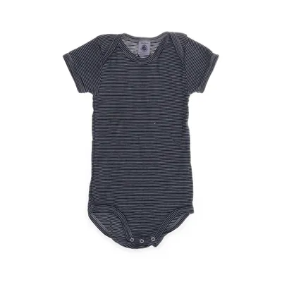 Body (Bleu, Gris) de Petit Bateau Coton