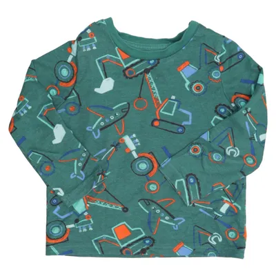 Långärmad t-shirt (Grön, Flerfärgad) från Nutmeg Bomull