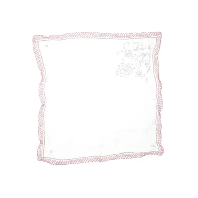 Näsduk (Vit, Rosa)