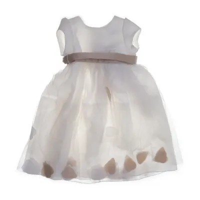 Flower girl dress (White, Beige) from Wedding Collection Nylon, Polyester