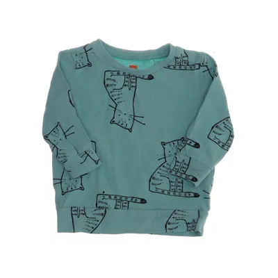Lange mouwen shirt (Groen, Zwart) van Hema Katoen, Elastaan