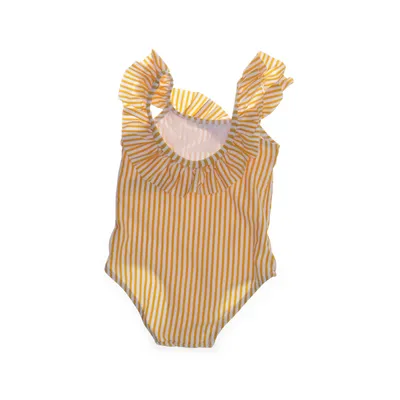 Badpak (Geel, Wit) van Hema Elastaan, Polyamide, Polyester