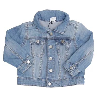 Veste en jean (Bleu) de H&M Baby Coton, Élasthane