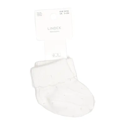 Baby booties (White) from Lindex Newborn