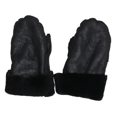 Leather mittens (Black) from Handskmakaren Fur, Leather