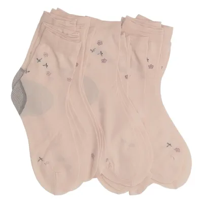 Nylon socks (Beige, Multicolored) from Temu Acrylic, Polyester