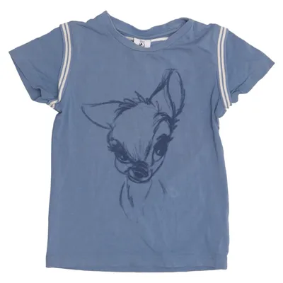 T-shirt (Blauw) van Disney x Polarn O. Pyret Elastaan, Organisch katoen