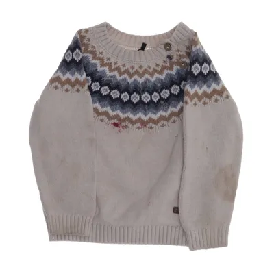 Sweater (Beige, Multicolored) from Newbie by KappAhl Cotton