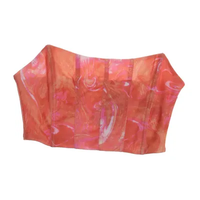 Crop top (Oranje, Meerkleurig) van Stugaz Polyester, Elastaan