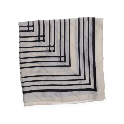 Neckerchief (White, Black) from Mango Recycled polyester