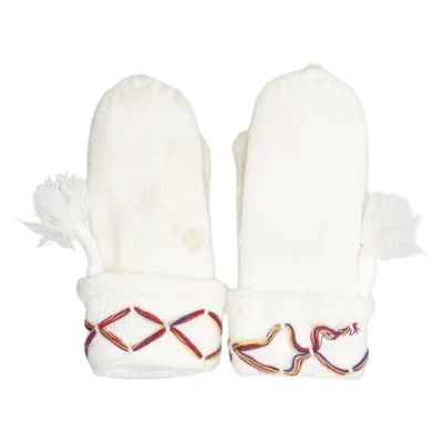 Mittens (White, Multicolored) from Walking Acrylic