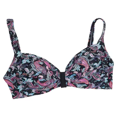 Haut de bikini (Noir, Multicolore) de Wiki Élasthane, Polyamide