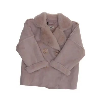 Shearling jas (Roze) van River Island Mini Polyester