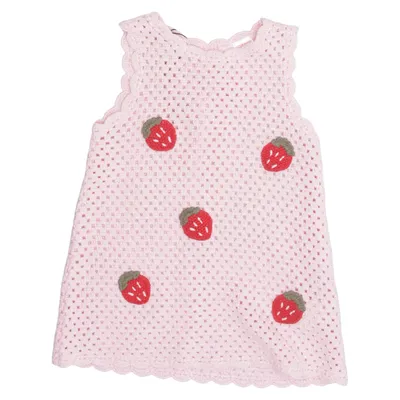 Klänning (Rosa, Röd) från Zara Bomull, Polyester