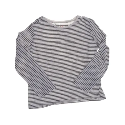 T-shirt à manches longues (Blanc, Bleu) de H&M Basic Coton, Élasthane