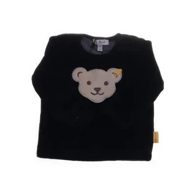 Langærmet t-shirt (Sort) fra Steiff Bomuld, Polyester
