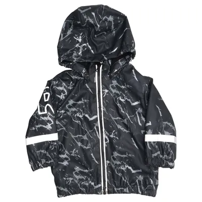 Rain jacket (Black, Gray) from Rainbusters Polyester, Polyurethane