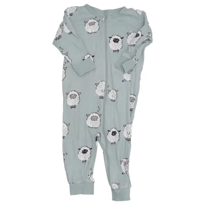 Sparkdräkt (Grön, Vit) från Lindex Baby Bomull