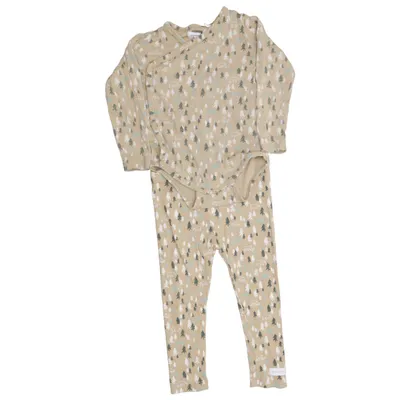 Set (Beige, Meerkleurig) van Petter & Kajsa Katoen, Elastaan