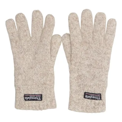 Gants (Beige) de Thinsulate Nylon, Laine