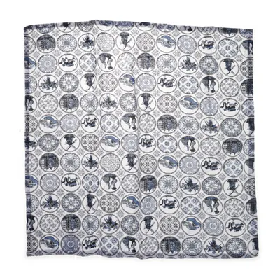Kitchen towel (White, Blue, Gray) from Xenos Cotton