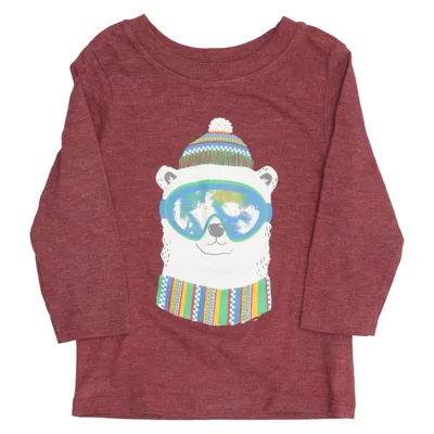 Langærmet t-shirt (Rød, Flerfarvet) fra Cat & Jack Bomuld, Genanvendt polyester
