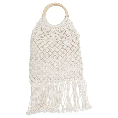 Sac de plage (Beige) de Lindex Coton, Polyester