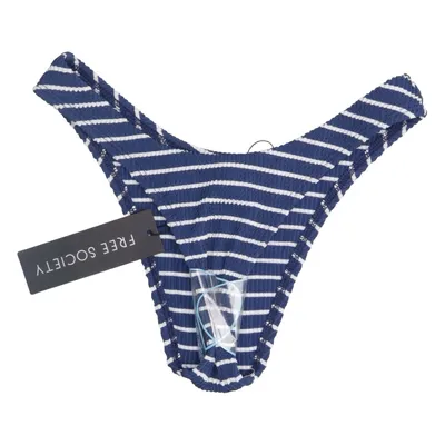 Bikini broekje (Blauw, Wit) van Free Society Elastaan, Polyamide, Polyester