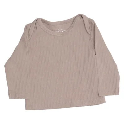 Long sleeve T-shirt (Brown) from TCM Cotton, Elastane
