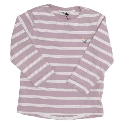T-shirt à manches longues (Violet, Blanc) de Sense Organics Coton biologique