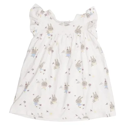 Robe (Blanc, Multicolore) de Name It Élasthane, Coton biologique
