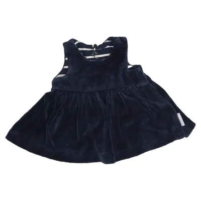 Dress (Blue, White) from Polarn O. Pyret Elastane, Organic cotton