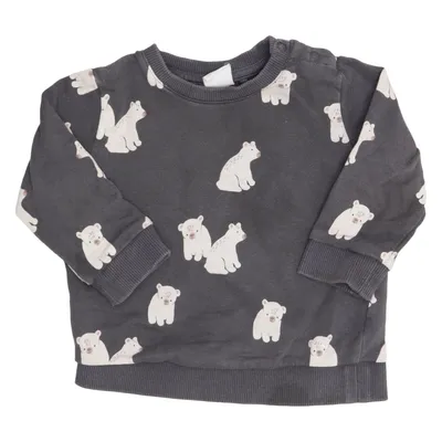 Sweatshirt (Grå) fra Lindex Baby Bomuld, Elastan