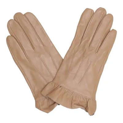 Læderhandsker (Beige) fra Friis & Company Læder