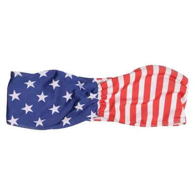 Bikini top (Blauw, Wit, Rood) van American Apparel Elastaan, Polyamide, Polyester