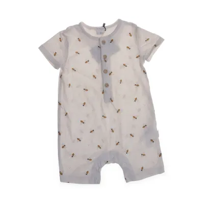 Rompers (White) from Firsts Elastane, Organic cotton