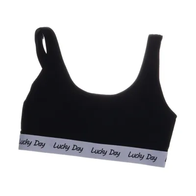 Sports bra (Black) from Blue Motion Cotton, Elastane