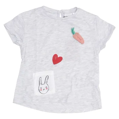 T-shirt (Gray, Multicolored) from Zara Baby Cotton, Polyester