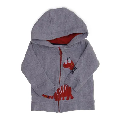 Hoodie (Gray, Red) from Bluezoo Cotton, Polyester