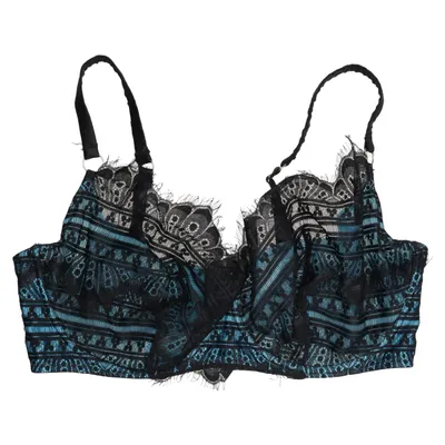 Bra (Black, Blue) from Playful Promises Elastane, Polyamide, Polyester