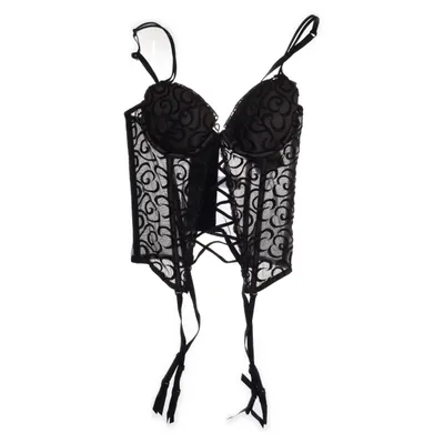 Bustier (Black, Beige) from Lascana Polyamide, Polyester